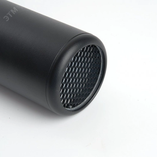 Светильник ДСО GU10 без лампы на подвесе черный с антибликовой сеточкой