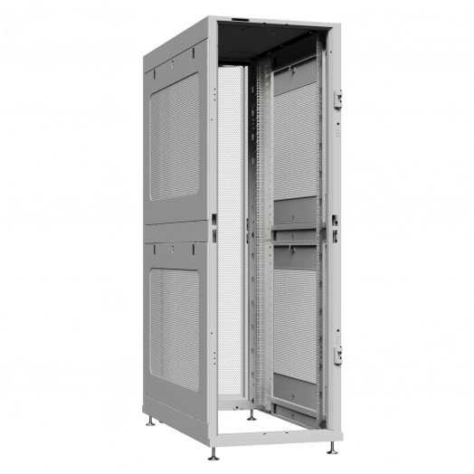 Шкаф серверный 45U 600х1200 передняя дверь: без. задняя дверь: одностворчатая перфорированная IP20. боковые панели: перфорированные. цвет: серый RAL7035 