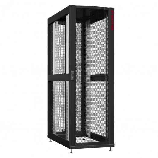 Шкаф серверный 42U 600х1070 передняя дверь: одностворчатая перфорированная IP20. задняя дверь: двустворчатая перфорированная IP20. боковые панели: без. цвет: черный RAL9005 
