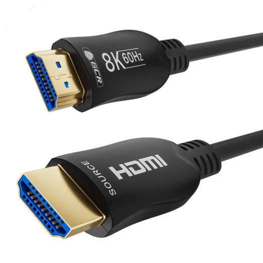 Оптический кабель HDMI 2.1 19М на 19М, 20 м., высокоскоростной, черный