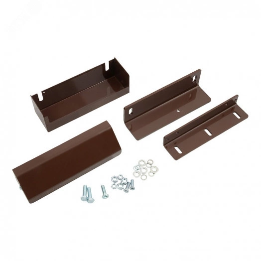 Комплект монтажный MK 150-IN для крепления замка, коричневый