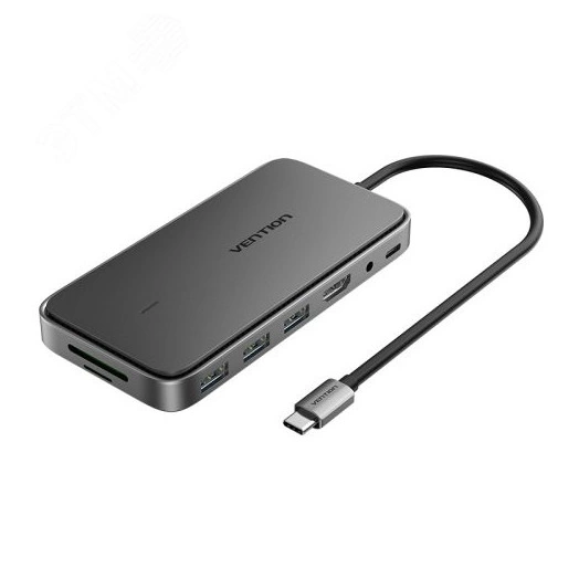 Хаб USB Type C 9 в 1, USB 3.1, HDMI 19, M.2 NVMe (B Key, B+M Key), Micro SD