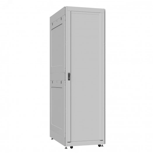 Шкаф серверный 42U 800х1200 передняя дверь: одностворчатая глухой металл IP51. задняя дверь: двустворчатая глухой металл IP51. боковые панели: глухой металл. цвет: серый RAL7035 