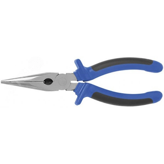 Тонконосы ''Один'' двухцветные обрезиненные ручки, полированная сталь 160 мм