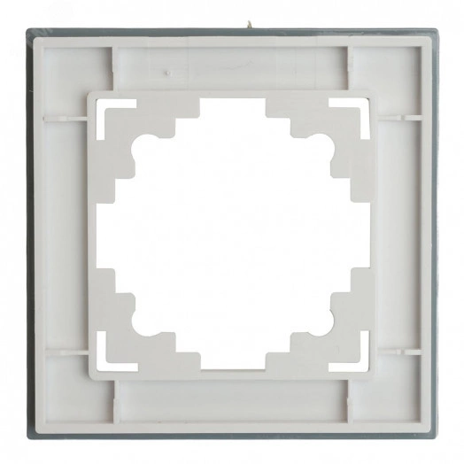 Рамка 1-местная, стекло, серия Катрин, GFR00-7001-01M, белый матовый