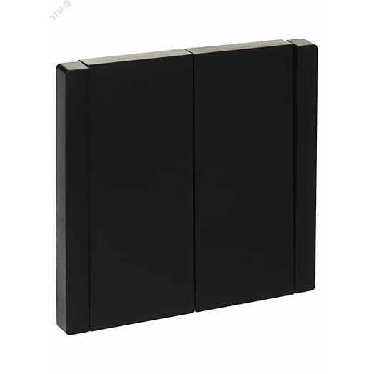 FORTE&PIANO Выключатель 2-клавишный проходной 10А FP107 черный IEK