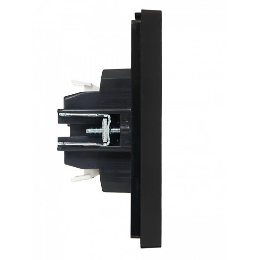 FORTE&PIANO Выключатель 2-клавишный проходной 10А FP107 черный IEK