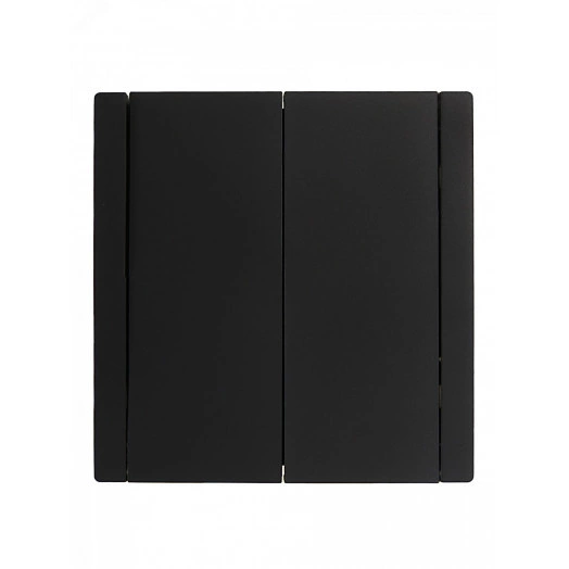 FORTE&PIANO Выключатель 2-клавишный проходной 10А FP107 черный IEK