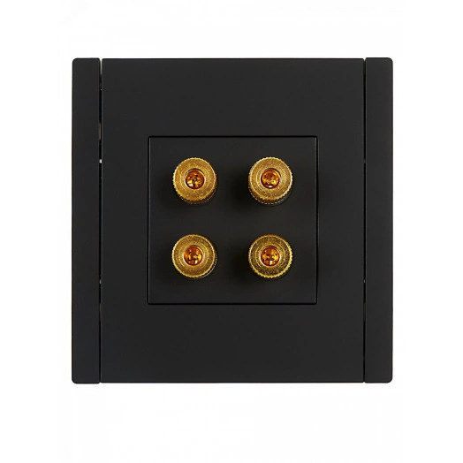 FORTE&PIANO Аудиорозетка 4-местная FP139 черный IEK