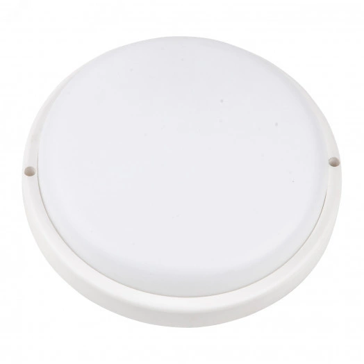 Светильник светодиодный влагозащищенный форма круг мощность 12 Вт цветовая температура 6500 К Диаметр 135 мм Корпус белый ULW-Q227 12W/6500К IP65 WHITE ТМ Volpe