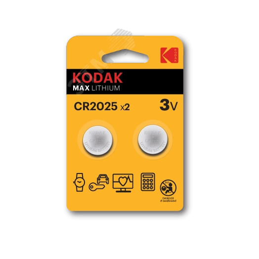 Батарейка CR2025-2BL MAX Lithium (60/240/43200)