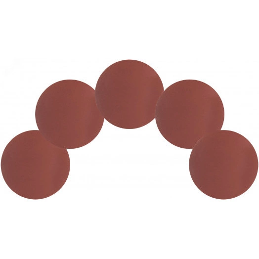 Круги шлифовальные сплошные (липучка), алюминий-оксидные, 125 мм, 5 шт. Р 600