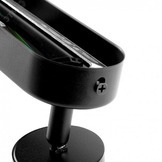 Светильник ДБО 2хGU10 без ламп наклонный черный золото