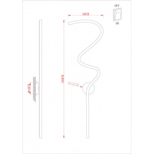 Подсветка декоративная Arte Lamp NOEMI A2099AP-24GO 1*LED Металл Золотистый