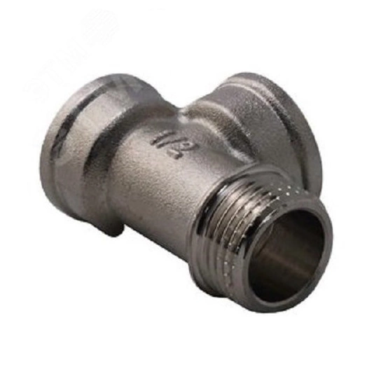 Тройник ВВН 1/2'х1/2'х1/2' переходной, никелированный, уп