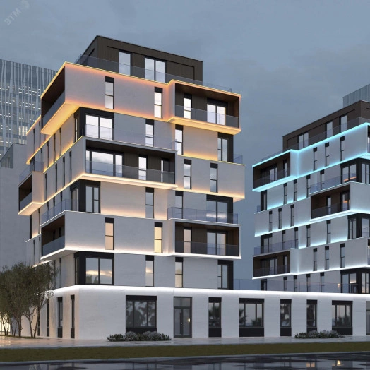 Лента герметичная FLT-PS-A42-23мм 24V White6000 (21 W/m, IP67, 30deg, 5м) (-)