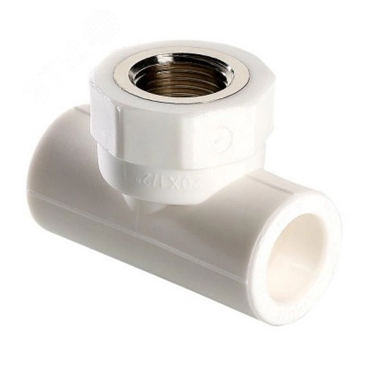 Тройник комбинированный 40 х1' ВН полипропиленовы й PPR белый