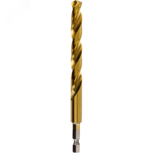 Сверло по металлу HSS-TiN 10x87x133, 1/4''