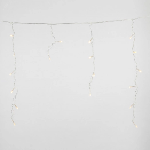 Бахрома светодиодная 2м 48 светодиодов Теплый Провод прозрачный ULD-B2005-048/DTA WARM WHITE IP20