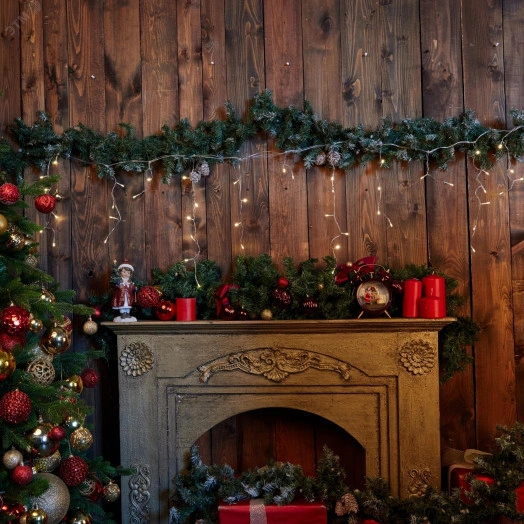 Бахрома светодиодная 2м 48 светодиодов Теплый Провод прозрачный ULD-B2005-048/DTA WARM WHITE IP20