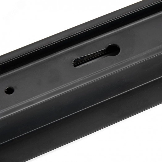 Шинопровод встраиваемый для трековых светильников 1м черный (в наборе токовод заглушка крепление)