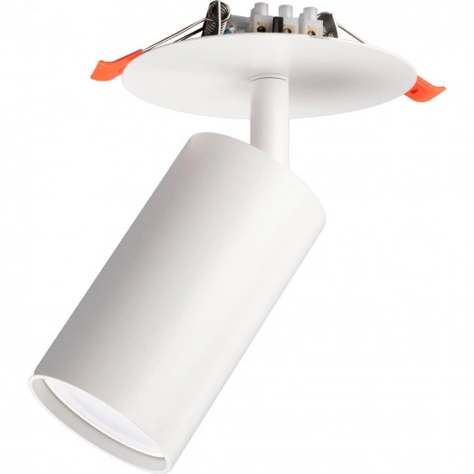 Светильник встраиваемый, ARTIN, поворотный, цилиндр, 55х55х100мм, GU10, алюминий, белый, 59966 1, Ritter