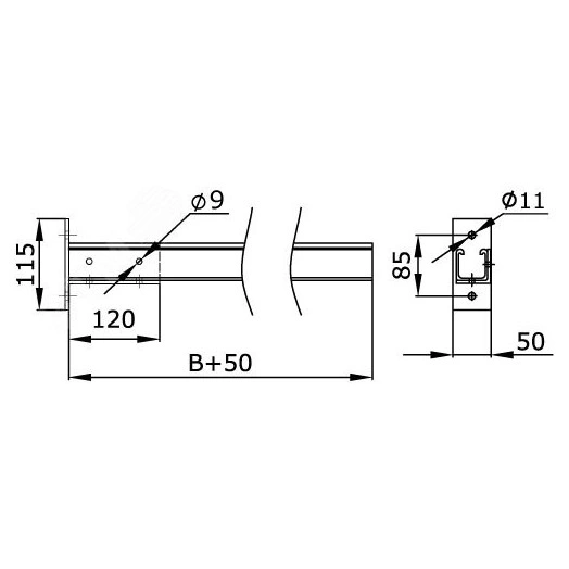 Крышка на ответвитель TD осн.100 / ответвитель-переходник TDSR 100/80 в комплекте с метизами и пластинами PTCE