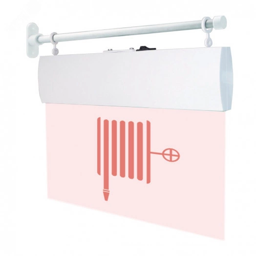 Оповещатель световой (пиктограмма) (торцевое крепление)