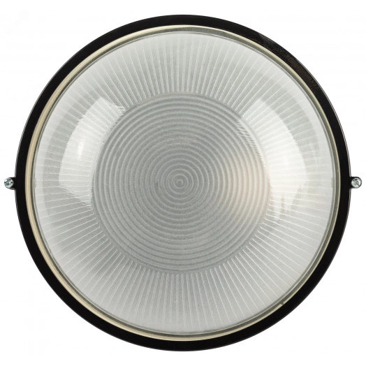 Светильник НБП 03-60-001 Акватермо алюминий/стекло IP54 E27 max 60Вт D176 круг черный