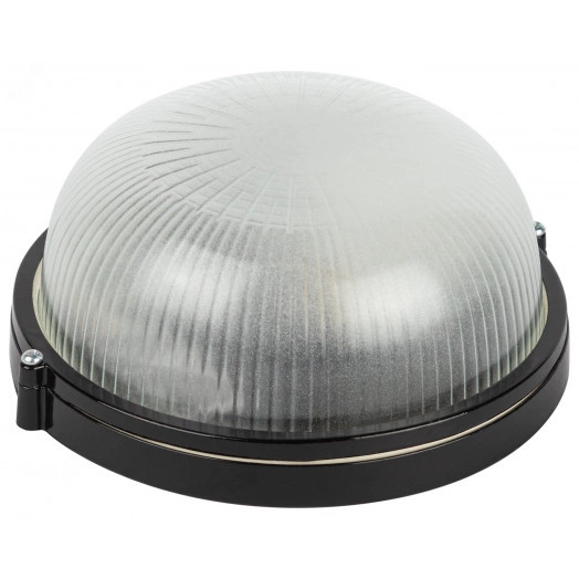 Светильник НБП 03-60-001 Акватермо алюминий/стекло IP54 E27 max 60Вт D176 круг черный