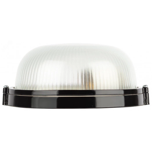 Светильник НБП 03-60-001 Акватермо алюминий/стекло IP54 E27 max 60Вт D176 круг черный