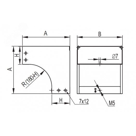 Угол CPO 45 горизонтальный 45° 300х35, в комплекте с крепежными элементами и соединительными пластинами, необходимыми для монтажа,цинк-ламельный