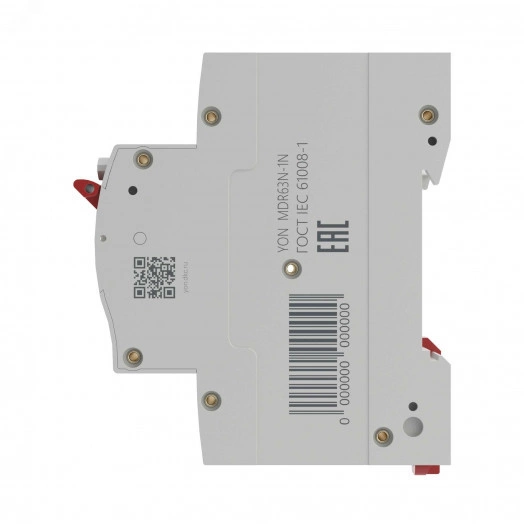 Выключатель автоматический дифференциального тока двухполюсный MDR63N, 40A, 100мА, тип A, C, 6кА, электронный, серии YON MAX