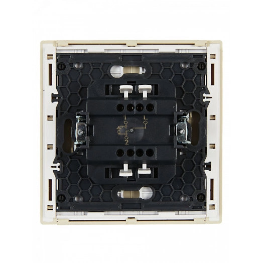 FORTE&PIANO Выключатель 1-клавишный проходной с индикацией 10А FP404 ваниль IEK