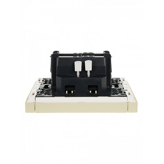 FORTE&PIANO Выключатель 1-клавишный проходной с индикацией 10А FP404 ваниль IEK