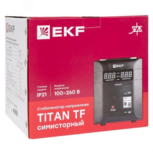 Стабилизатор напряжения симисторный TITAN -TF-3000 EKF