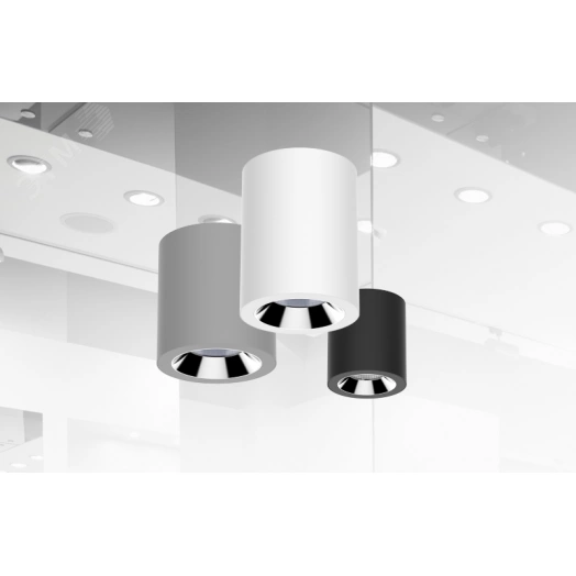 Светильник светодиодный DL-02 Tube накладной 12Вт 4000K 35 град. белый матовый