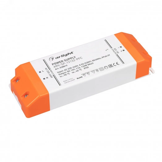 Блок питания ARV-SP-24100-PFC (24V, 4.17A, 100W) (IP20 Пластик, 5 лет)