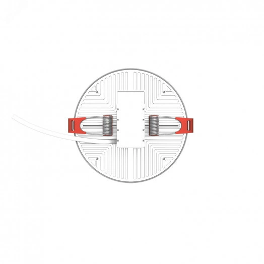 Светильник светодиодный ДВО 17 Вт 4000К 1600 лм 220-240В IP20 D119х29мм монт d95мм Алюминий безрамочный Elementary Gauss
