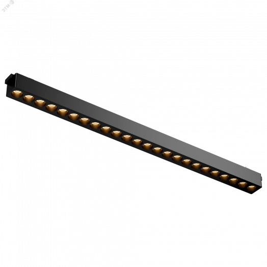 Светильник светодиодный трековый линейный Comfort L445 для магнитной системы Galakti 445х26х24 мм 24 Вт 4000 K 24 град CRI>90 черный