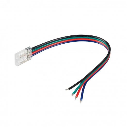 Коннектор COB-RGB-10мм-4pin-STW-L150 (Лента-Провод)
