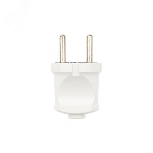 Вилка прямая без з/к 6А белая REXANT