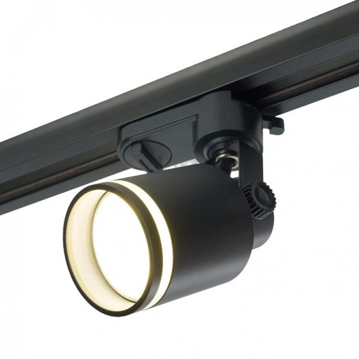Светильник трековый на шинопровод ДПО GU10 без лампы черный