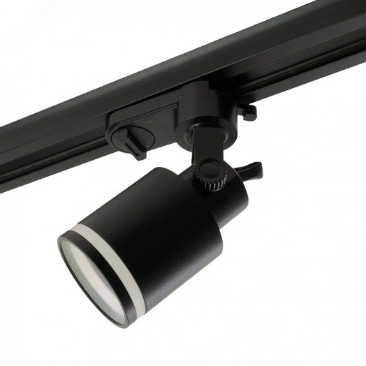Светильник трековый на шинопровод ДПО GU10 без лампы черный