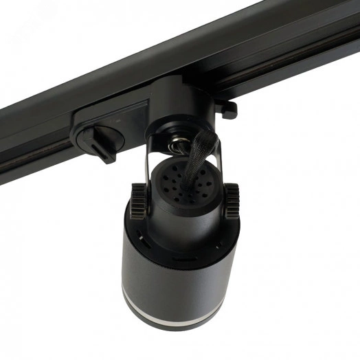 Светильник трековый на шинопровод ДПО GU10 без лампы черный