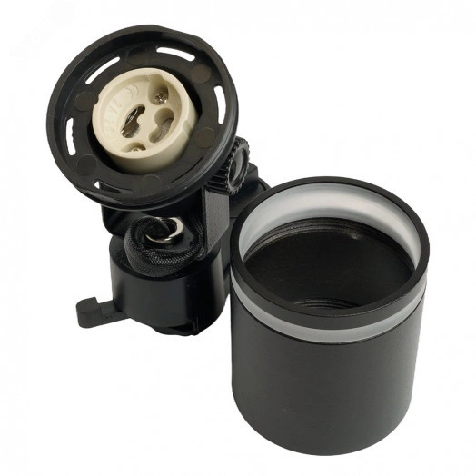 Светильник трековый на шинопровод ДПО GU10 без лампы черный