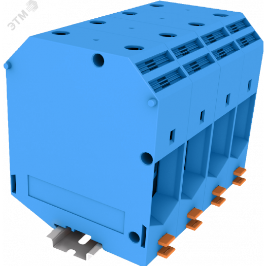 Клемма TU 1-1 винтовая, сечение 240 мм. кв., синяя