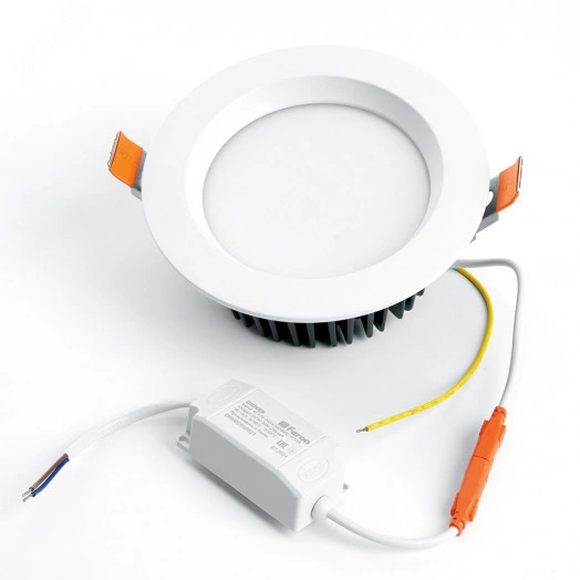 Светильник светодиодный ДВО-12w 4000К 1080Лм белый