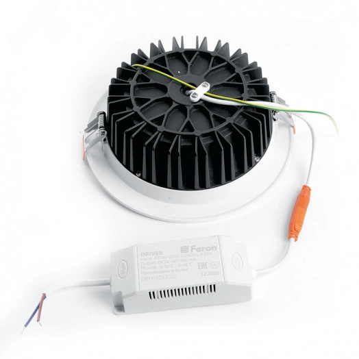 Светильник светодиодный ДВО-12w 4000К 1080Лм белый