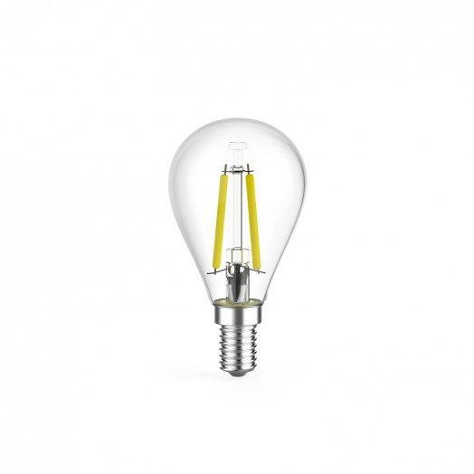 Лампа светодиодная филаментная LED 7 Вт 550 лм 2700К AC185-265В E14 шар P45 теплая (промоупаковка 3 лампы) Black Filament